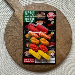 Sushi Eraser Set
